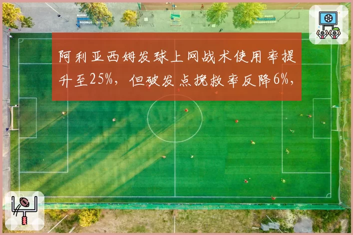 阿利亚西姆发球上网战术使用率提升至25%,但破发点挽救率反降6%,转型阵痛期